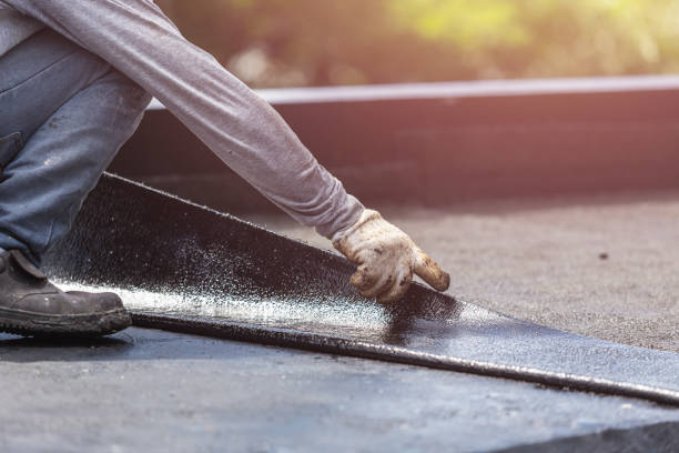 Professional Exterior Waterproofing technician working in Shirley, IN